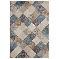 FLACHWEBETEPPICH Wohnzimmer 80/120 cm Terrain Creme, Multicolor rechteckig  - Multicolor/Creme, Design, Kunststoff/Textil (80/120cm) - Hanse Home