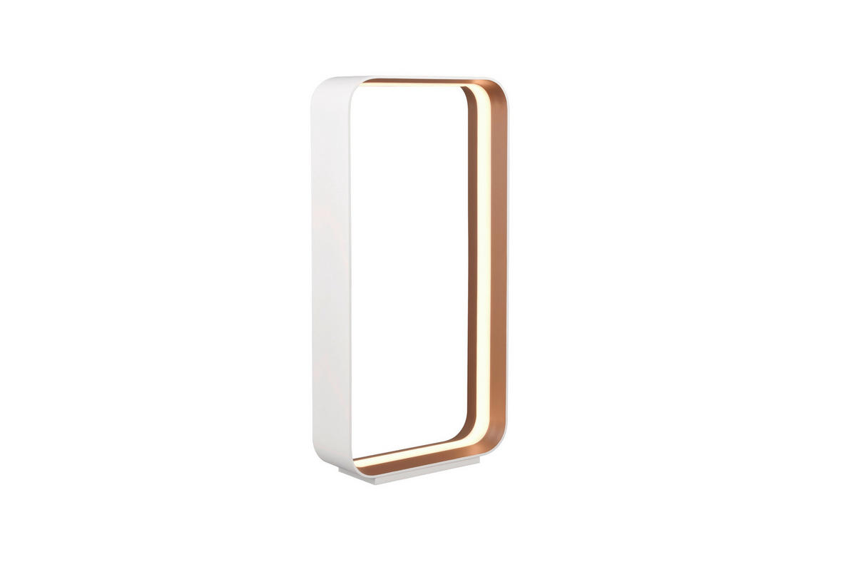 LED-TISCHLEUCHTE Cizione 30/61/10 cm  - Braun/Weiß, Design, Metall (30/61/10cm) - Trio Leuchten