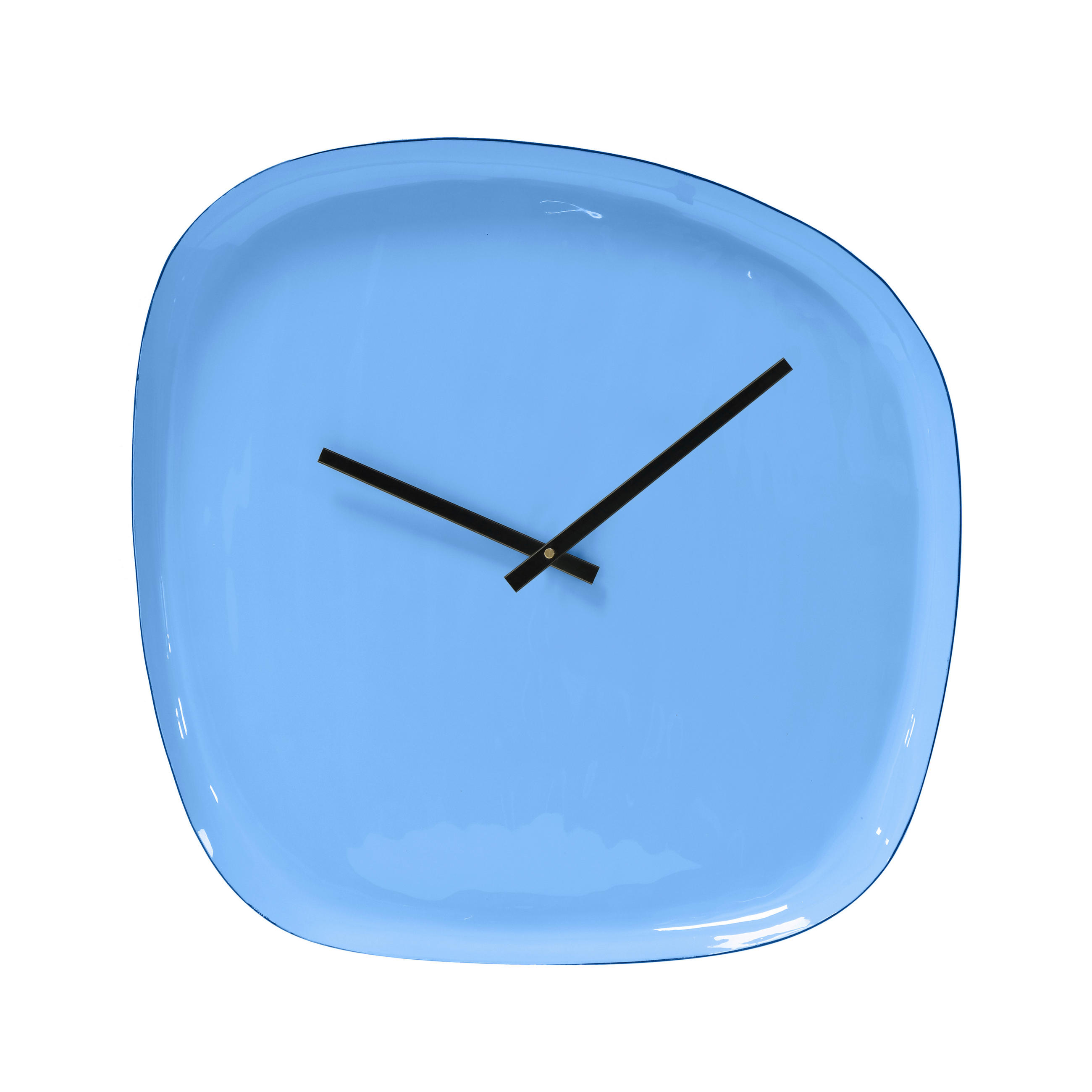 WANDUHR Pastellblau 42/42/4 cm  - Pastellblau, Basics, Metall (42/42/4cm)