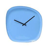WANDUHR Pastellblau 42/42/4 cm  - Pastellblau, Basics, Metall (42/42/4cm)