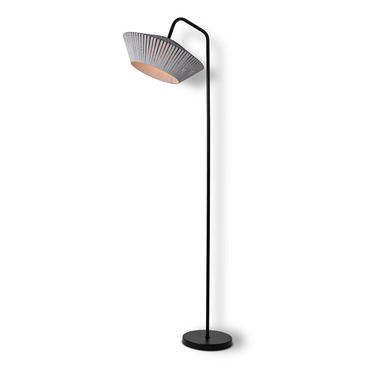 STEHLEUCHTE 40,5/56,8/164 cm   - Dunkelgrau, Basics, Textil/Metall (40,5/56,8/164cm) - Osram