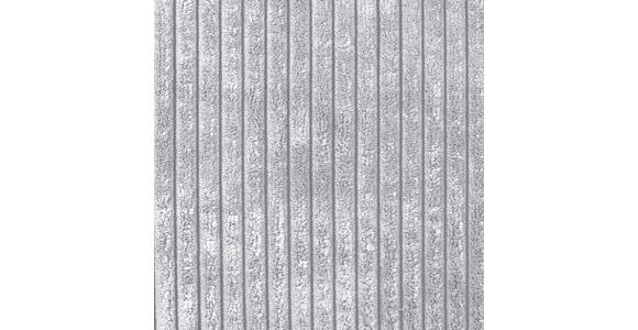 RÉCAMIERE in Cord Hellgrau  - Hellgrau/Schwarz, Design, Kunststoff/Textil (171/88/93cm) - Cantus