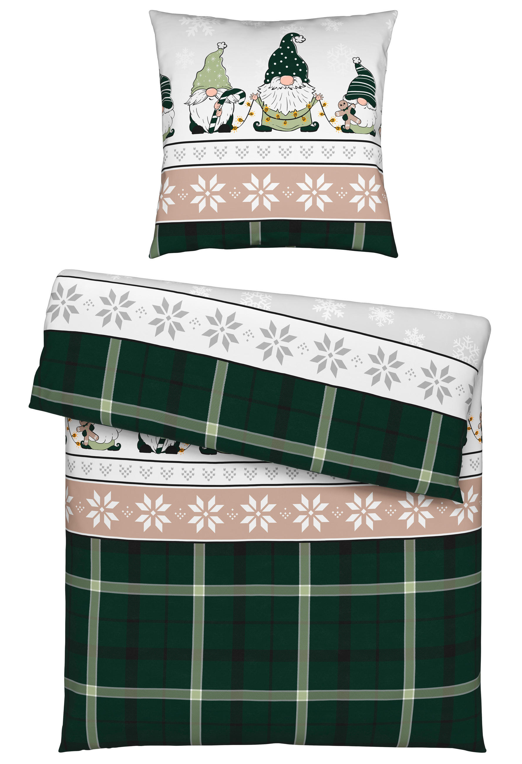 BETTWÄSCHE Fleece 135/200 cm  - Grün, Textil (135/200cm) - Esposa