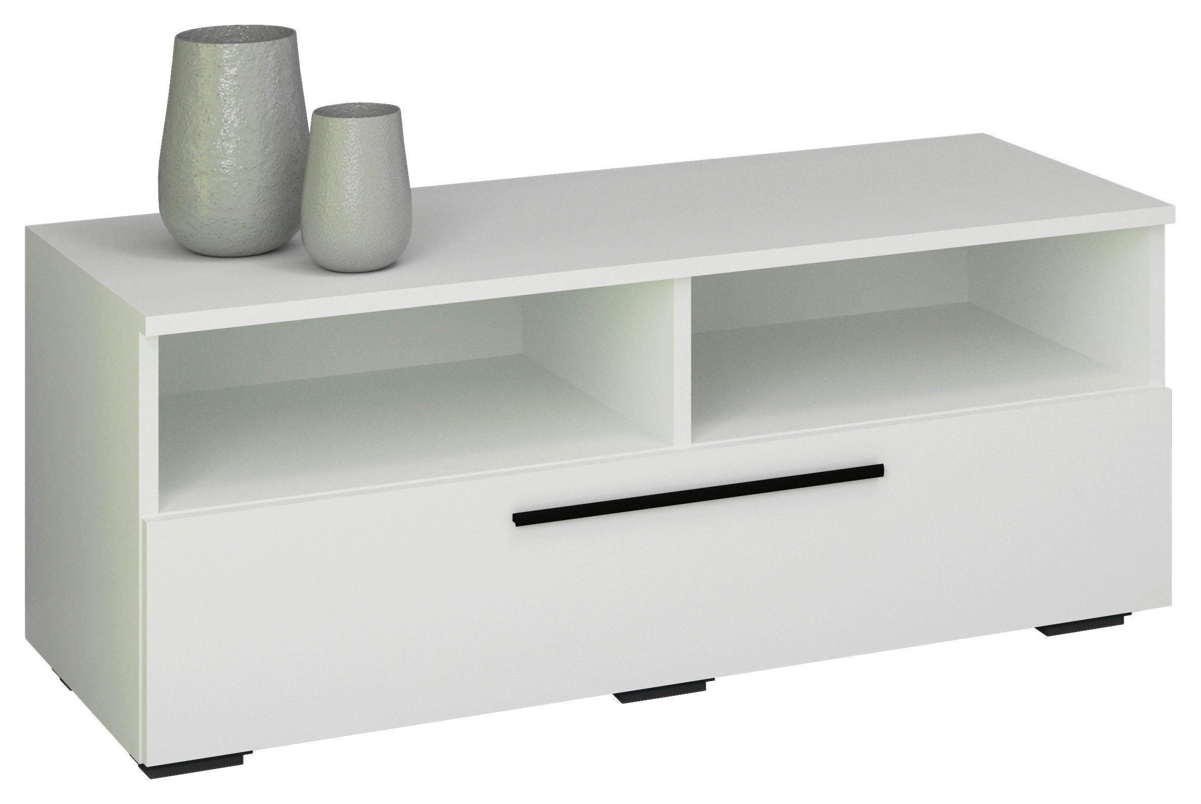 LOWBOARD  in 95/39/40 cm  - Schwarz/Weiß, MODERN, Holzwerkstoff/Kunststoff (95/39/40cm) - MID.YOU