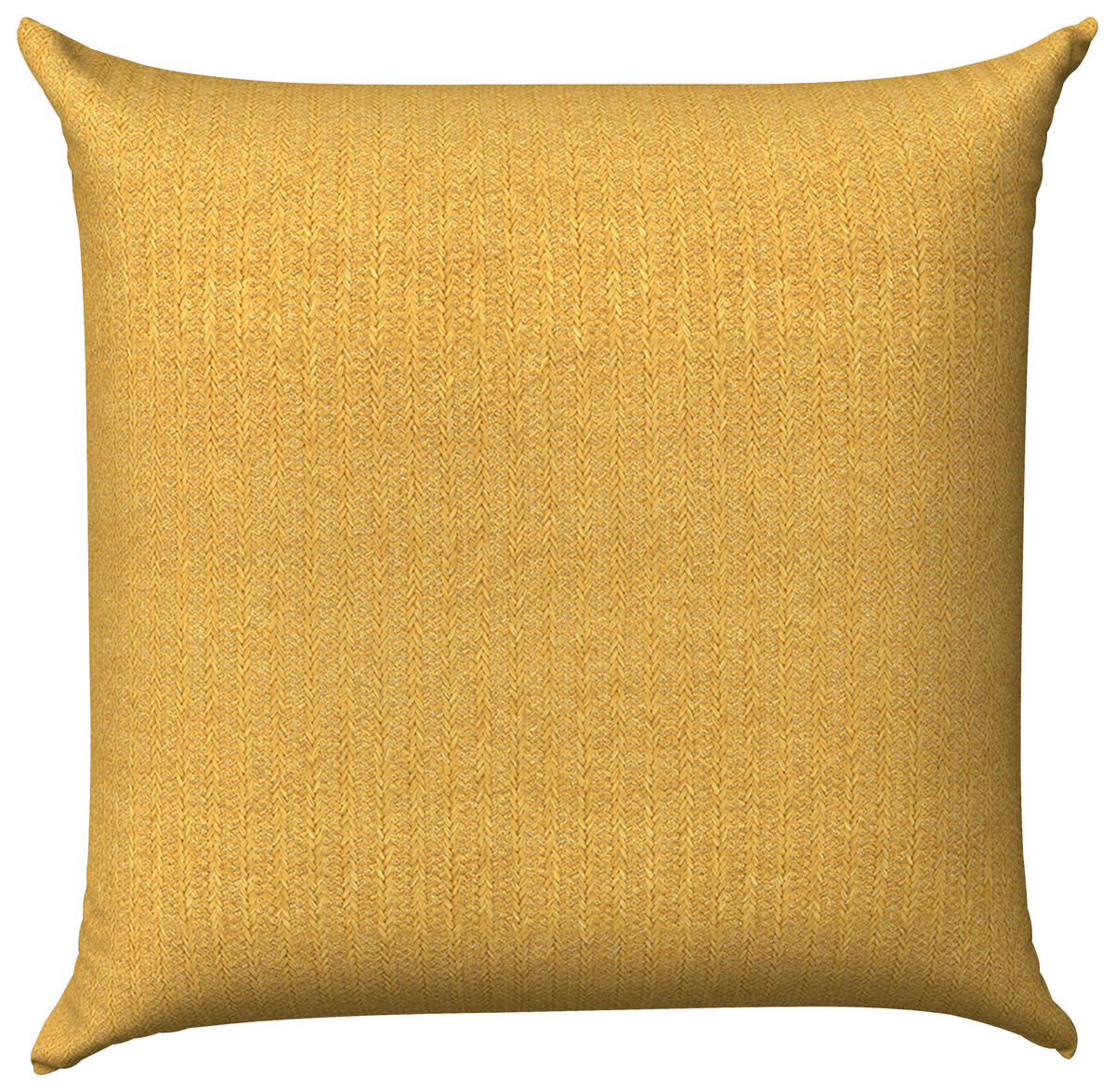 ZIERKISSEN in Senfgelb Uni 48/48 cm  - Senfgelb, Basics, Textil (48/48cm)