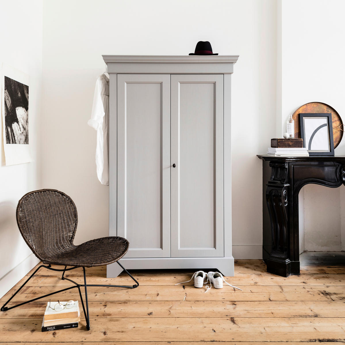 KOMMODE Isabel  in 118/191/47 cm  - Grau, Design, Holz/Metall (118/191/47cm) - Livetastic