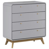 KOMMODE Cassie  in 80/88/39 cm  - Eichefarben/Grau, Design, Holzwerkstoff (80/88/39cm) - MID.YOU