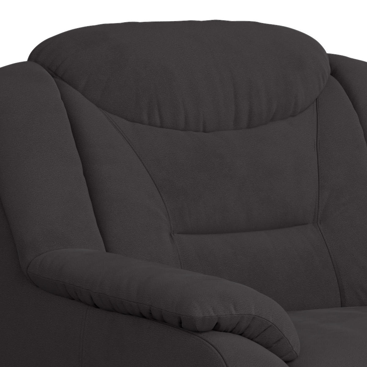 2-SITZER-SOFA Mikrofaser Anthrazit  - Anthrazit/Schwarz, Basics, Kunststoff/Textil (138/99/99cm) - MID.YOU