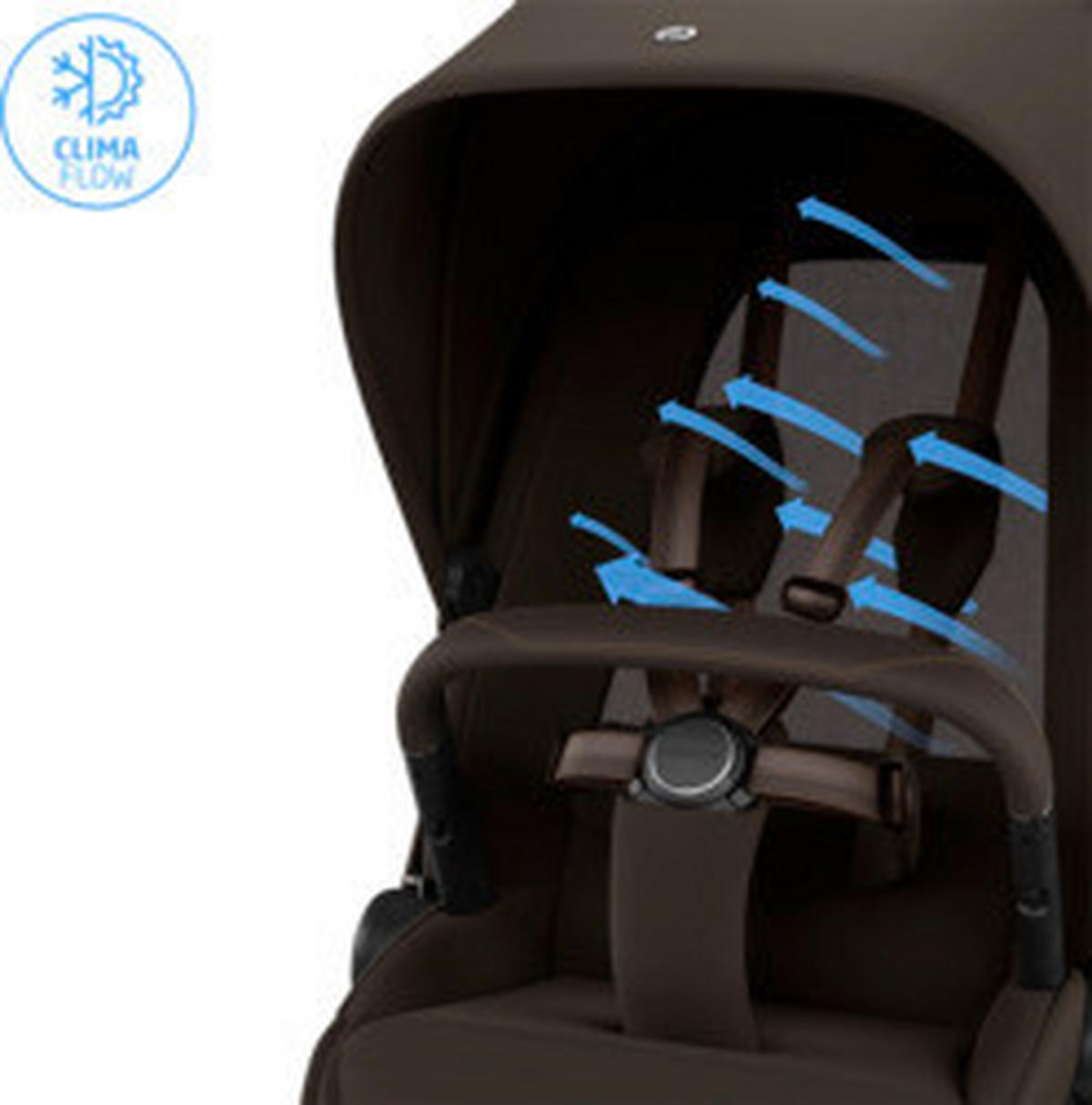 KINDERWAGEN Fame  - Braun, Basics, Kunststoff/Textil (61.5/110/95,5cm) - Maxi Cosi Pro