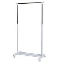 KLEIDERSTÄNDER in Weiß   - Weiß, Basics, Kunststoff/Metall (84/44/101-165cm) - Store It