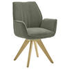 ARMLEHNSTUHL  in Cord  - Wildeiche/Eichefarben, Design, Holz/Textil (63/91/65cm) - Musterring