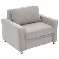 SCHLAFSESSEL  in Flachgewebe Naturfarben  - Naturfarben, KONVENTIONELL, Textil/Metall (116/90/100cm) - Beldomo Style