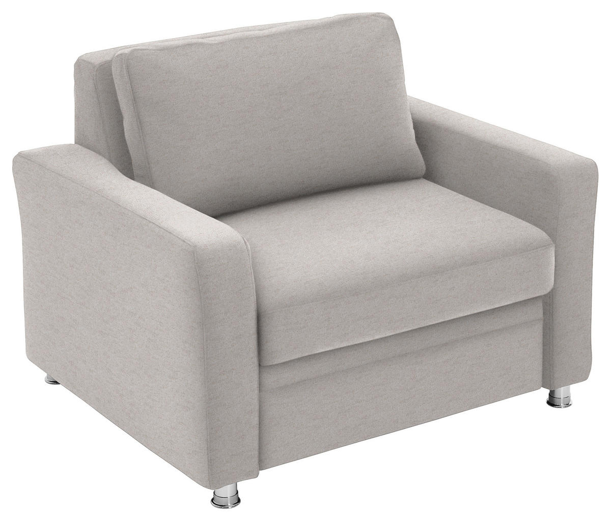 SCHLAFSESSEL  in Flachgewebe Naturfarben  - Naturfarben, KONVENTIONELL, Textil/Metall (116/90/100cm) - Beldomo Style