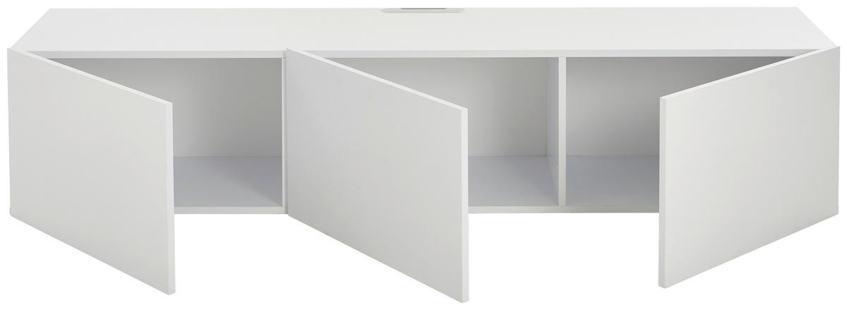 LOWBOARD  in 180/36,7/42 cm  - Weiß, Design, Holzwerkstoff (180/36,7/42cm) - Hom`in