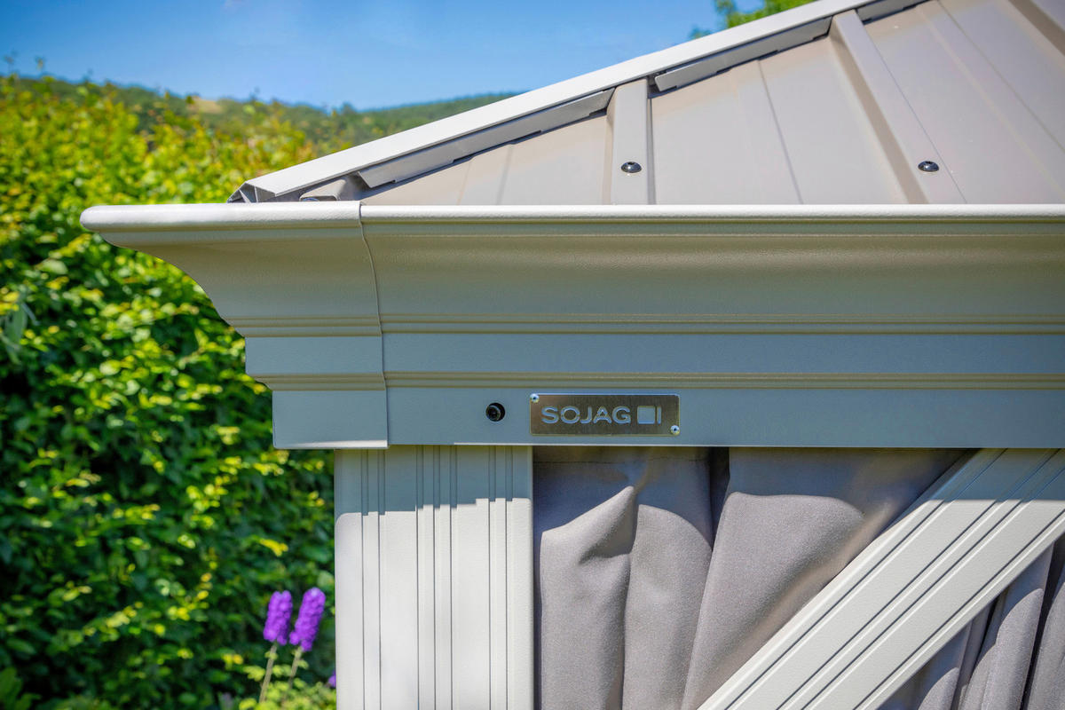 PAVILLON 483/307/363 cm Aluminium  - Champagner, Basics, Metall (483/307/363cm)