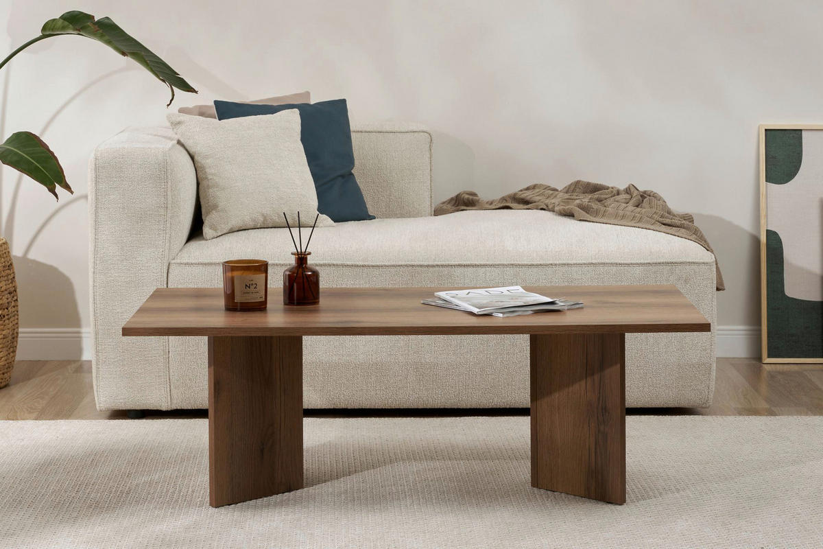 COUCHTISCH rechteckig Walnussfarben  - Walnussfarben, Design, Holzwerkstoff (119/40/60cm) - MID.YOU