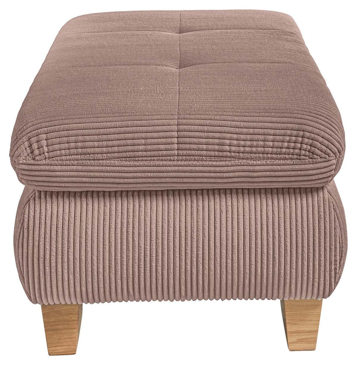 HOCKER Cord Rosa  - Eiche Bianco/Rosa, KONVENTIONELL, Holz/Textil (129/49/64cm) - SetOne by Musterring