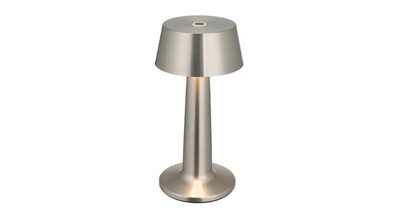 AKKU-TISCHLEUCHTE Aniara 11/22,1 cm  - Silberfarben, Basics, Metall (11/22,1cm) - Novel