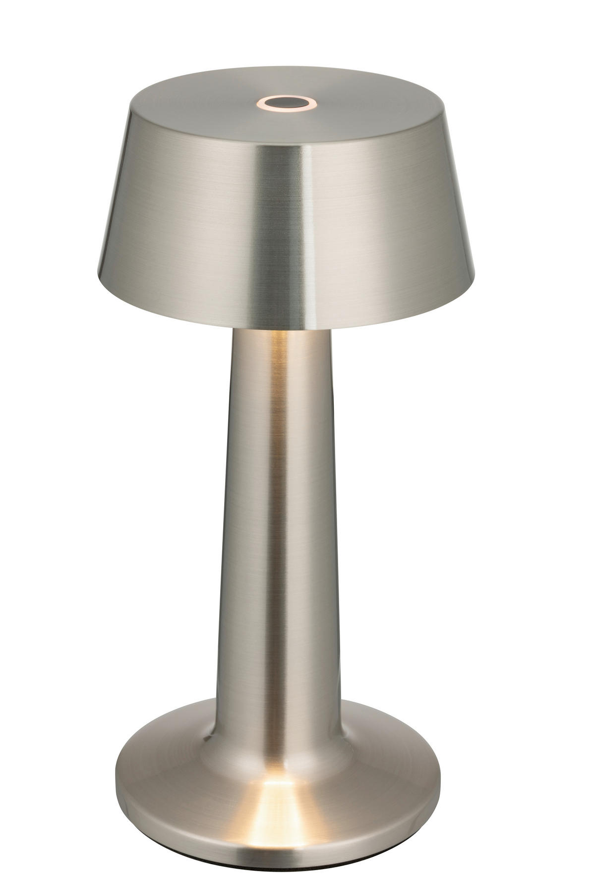 AKKU-TISCHLEUCHTE Aniara 11/22,1 cm  - Silberfarben, Basics, Metall (11/22,1cm) - Novel