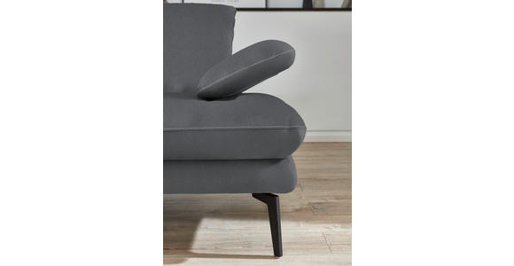 3-SITZER-SOFA in Velours Silberfarben - Beige/Silberfarben, Design, Textil/Metall (222/89/104cm) - Dieter Knoll