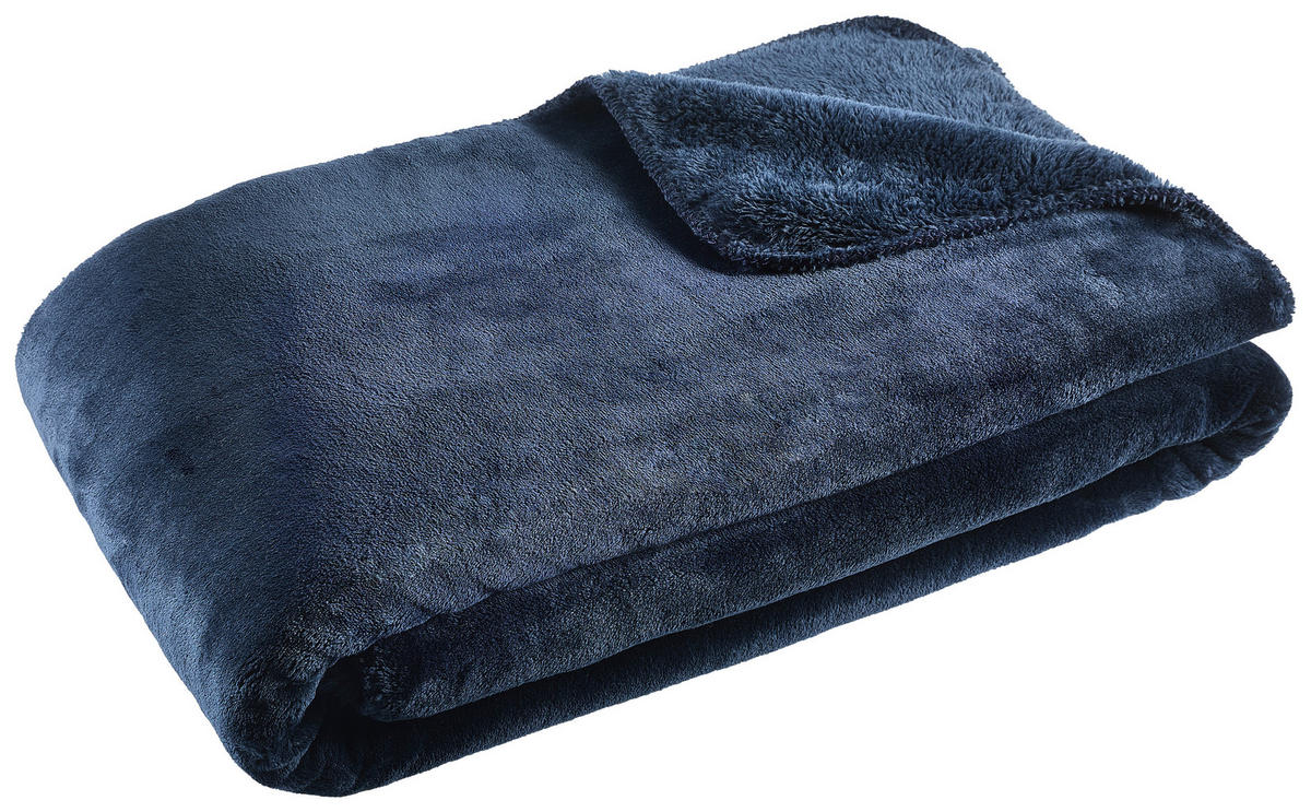 DOMÁCÍ DEKA, polyester, 150/200 cm - modrá, textil (150/200cm) - Dieter Knoll