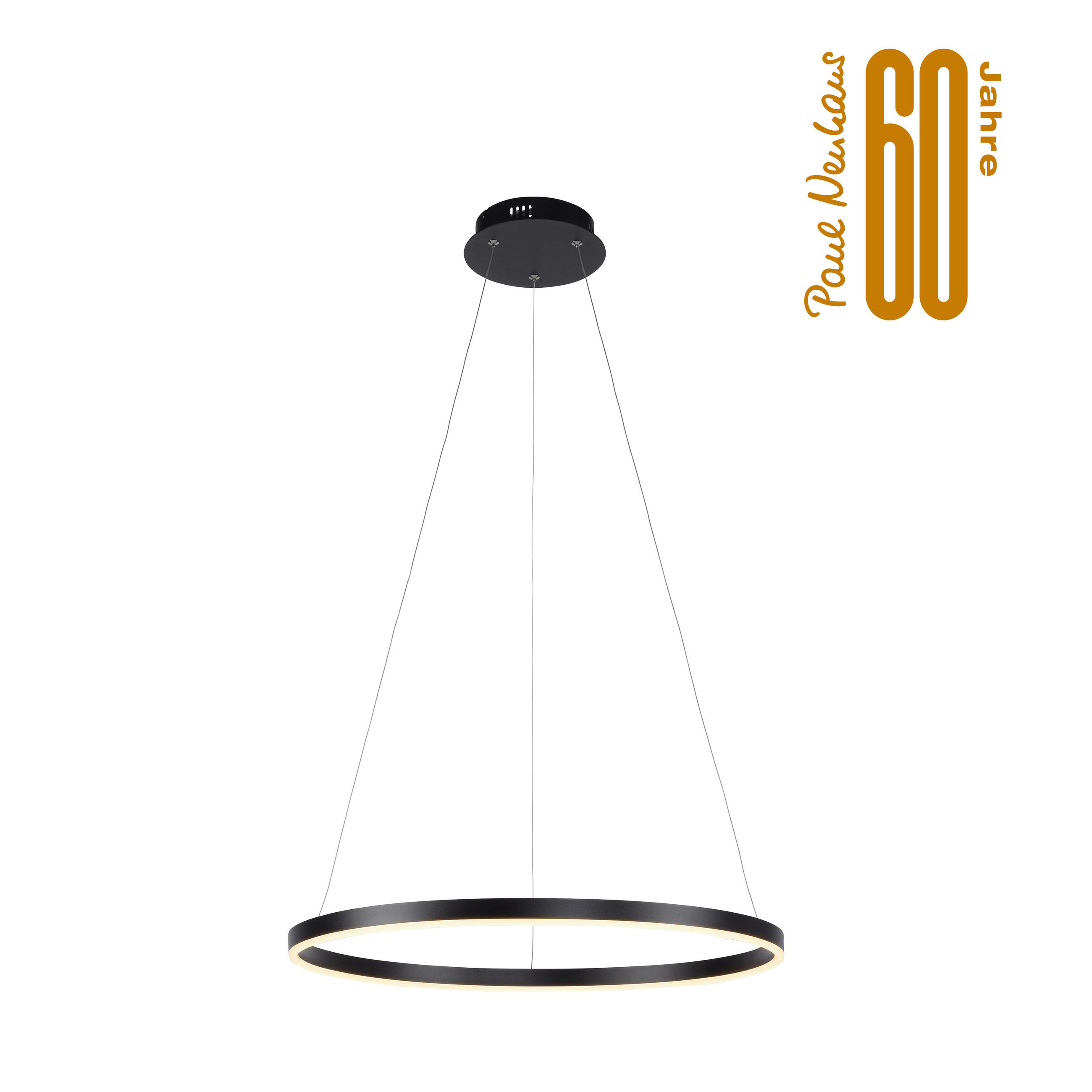 LED-HÄNGELEUCHTE 58,5/58,5/120 cm   - Anthrazit, Design, Kunststoff/Metall (58,5/58,5/120cm)