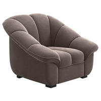 SESSEL in Chenille Braun  - Schwarz/Braun, KONVENTIONELL, Kunststoff/Textil (110/88/104cm) - Welnova
