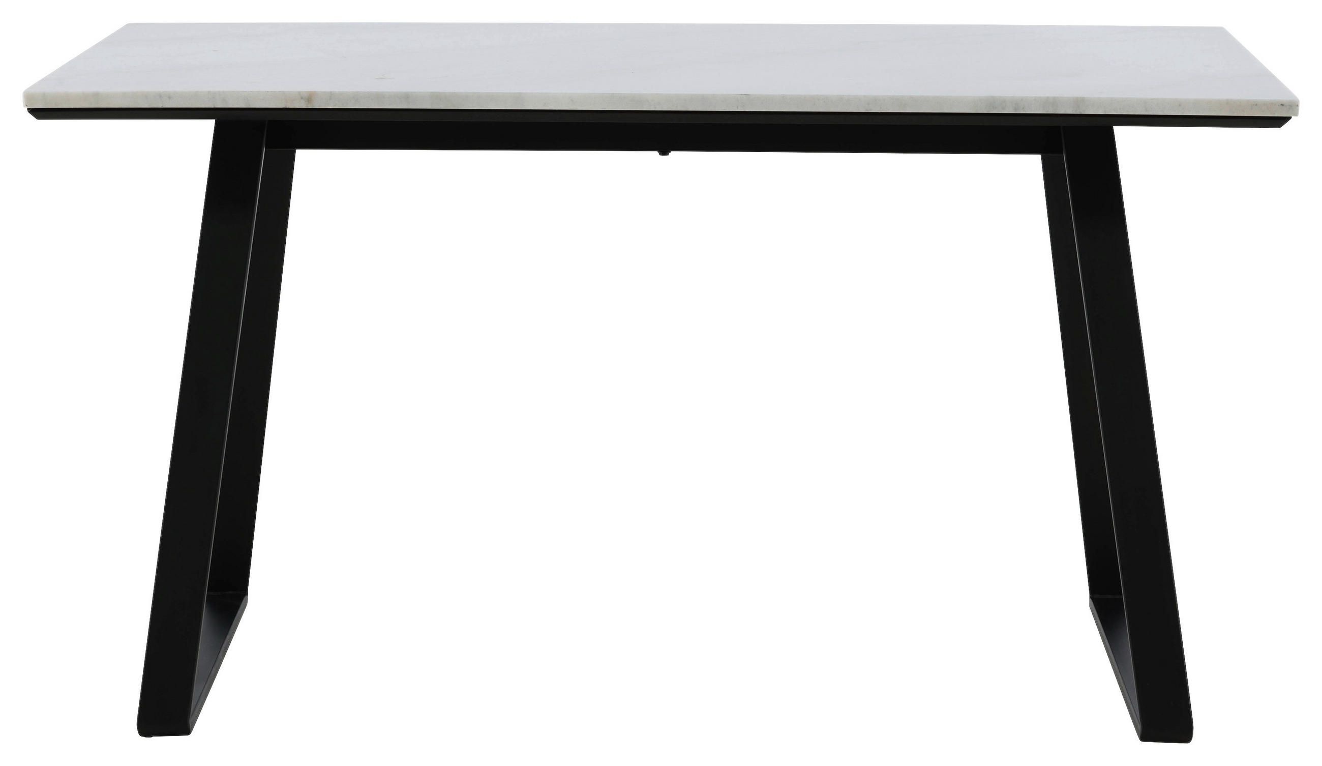 ESSTISCH rechteckig Schwarz, Weiß  - Schwarz/Weiß, Design, Stein/Metall (140/90/75cm) - Livetastic