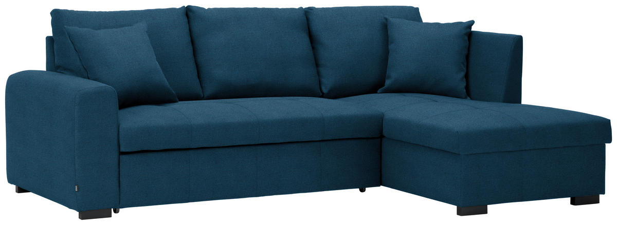 UGAONA GARNITURA plava  - crna/plava, Dizajnerski, tekstil/plastika (238/158cm) - Xora