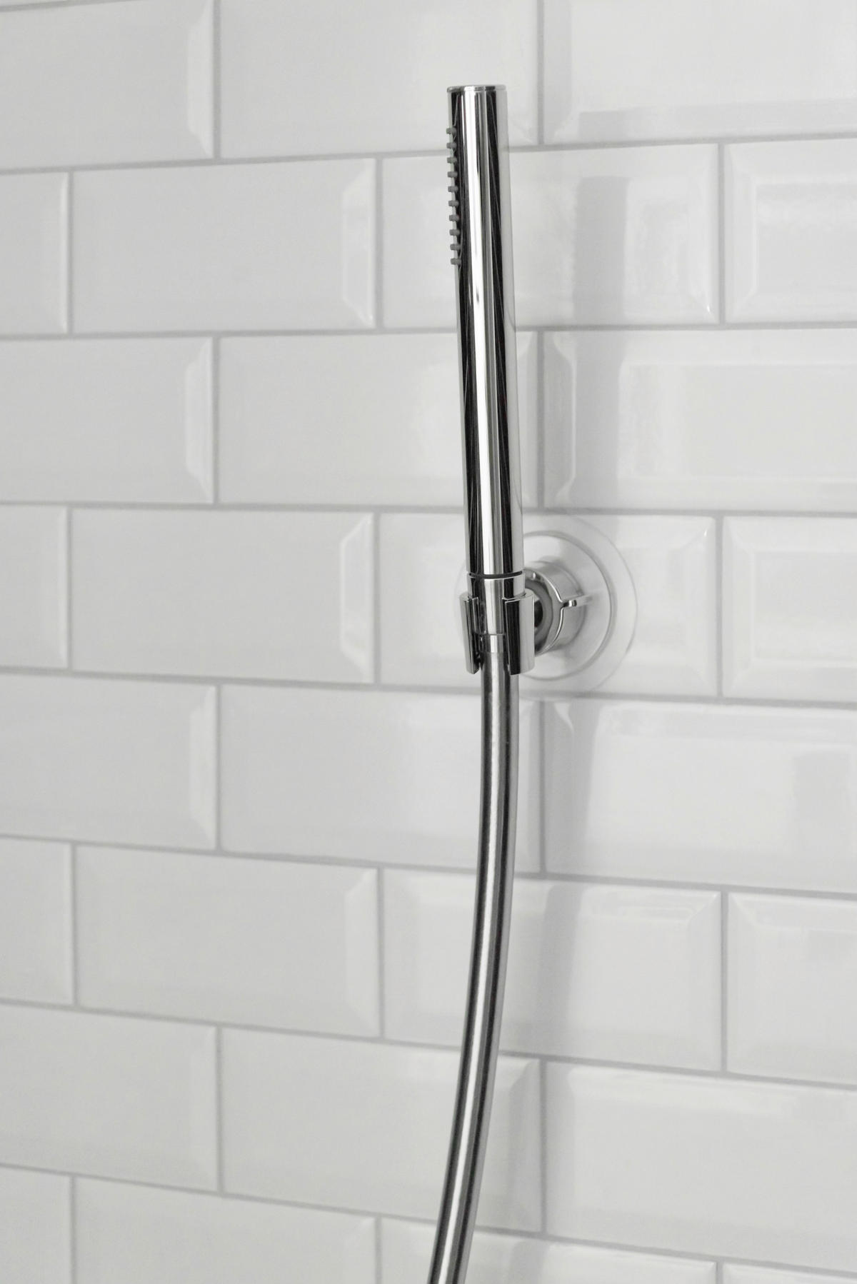 BRAUSEHALTERUNG   - Chromfarben, Basics, Kunststoff (8/7,5/8cm) - Wenko