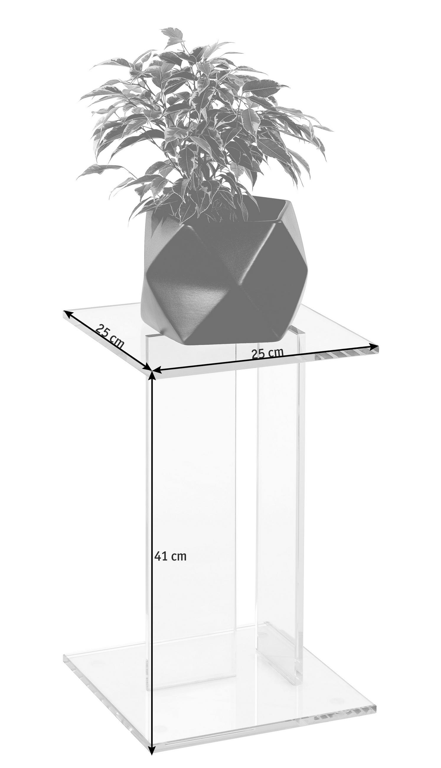 BLUMENSTÄNDER Glas  - Klar, Design, Glas (25/25/41cm)
