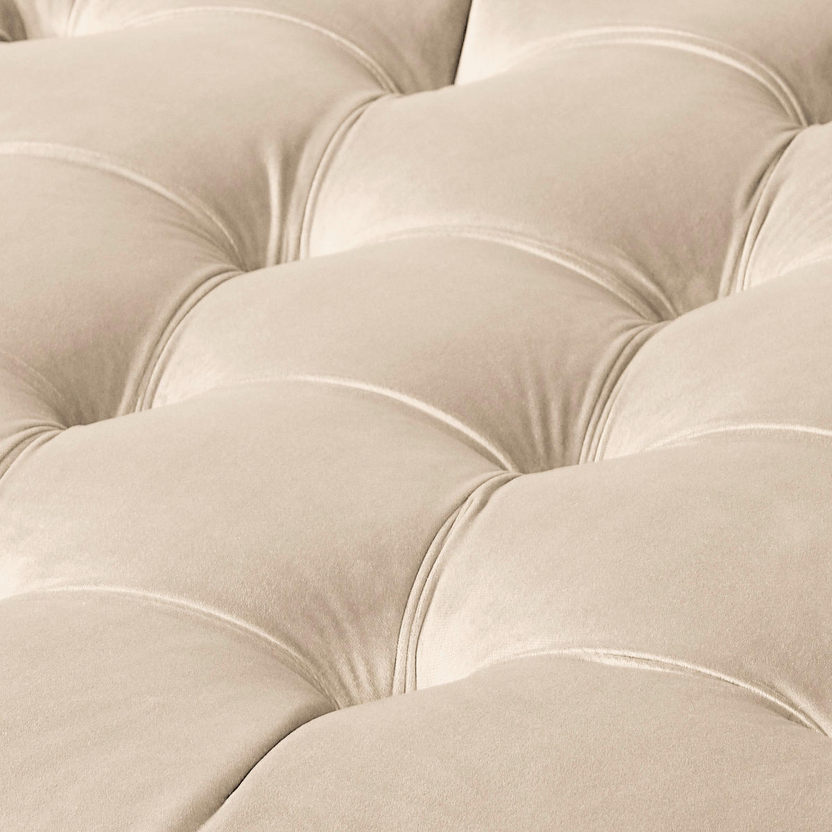 HOCKER Textil Creme  - Creme/Braun, Design, Holz/Textil (80/45/80cm) - Livetastic