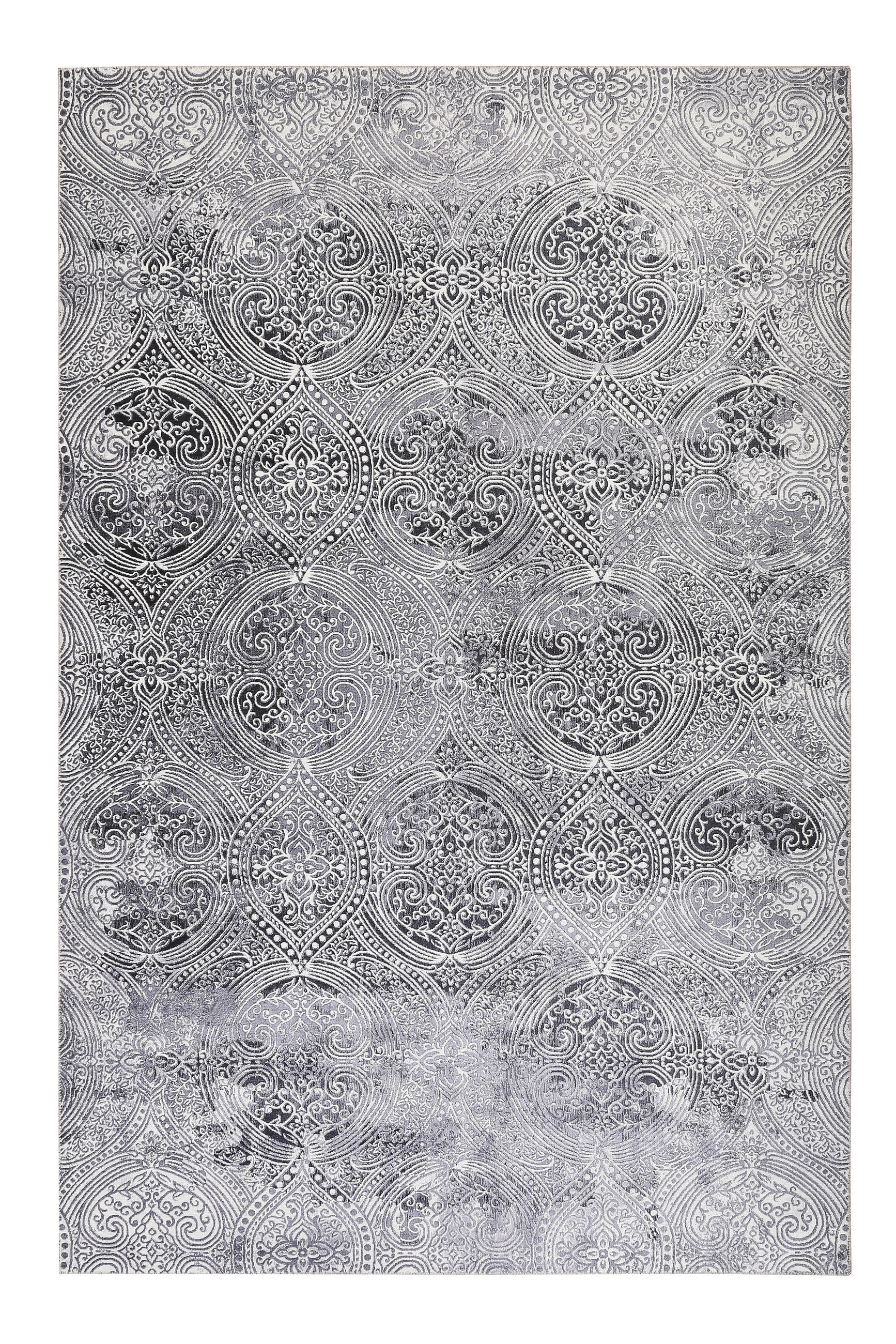 VINTAGE-TEPPICH 60/100 cm Grace Grau  - Grau, Design, Textil (60/100cm) - Novel