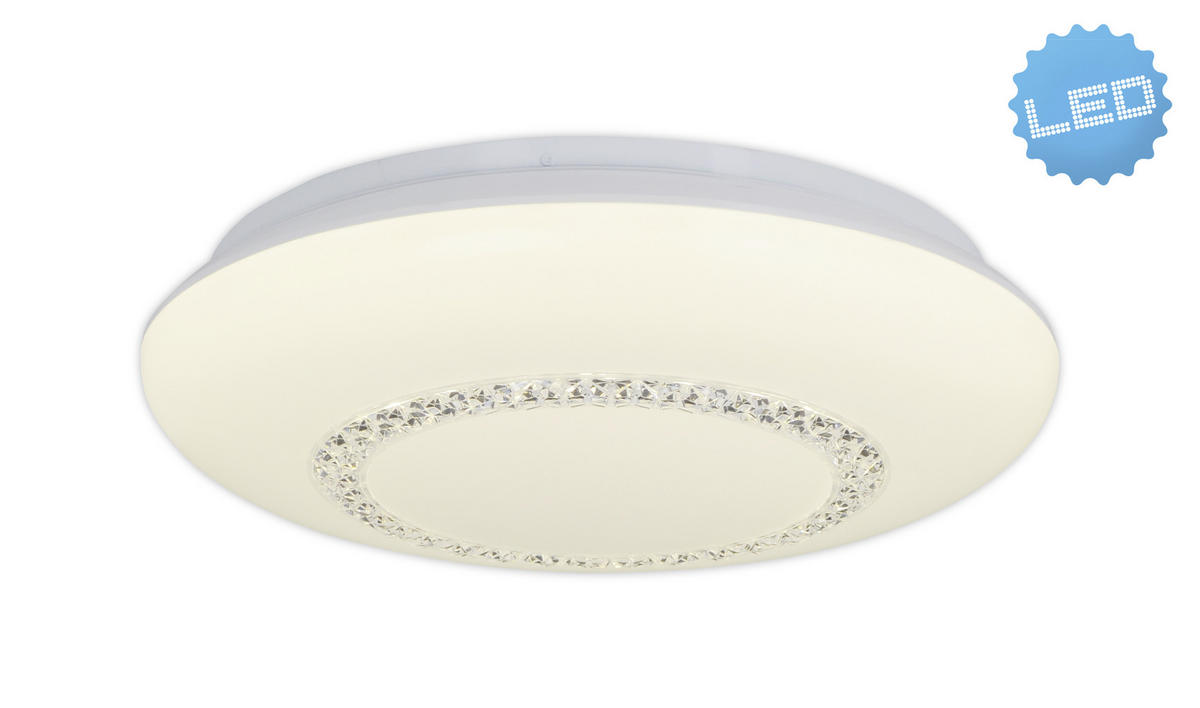 LED-DECKENLEUCHTE 41 cm  - Klar/Weiß, Basics, Kunststoff/Metall (41cm) - Näve