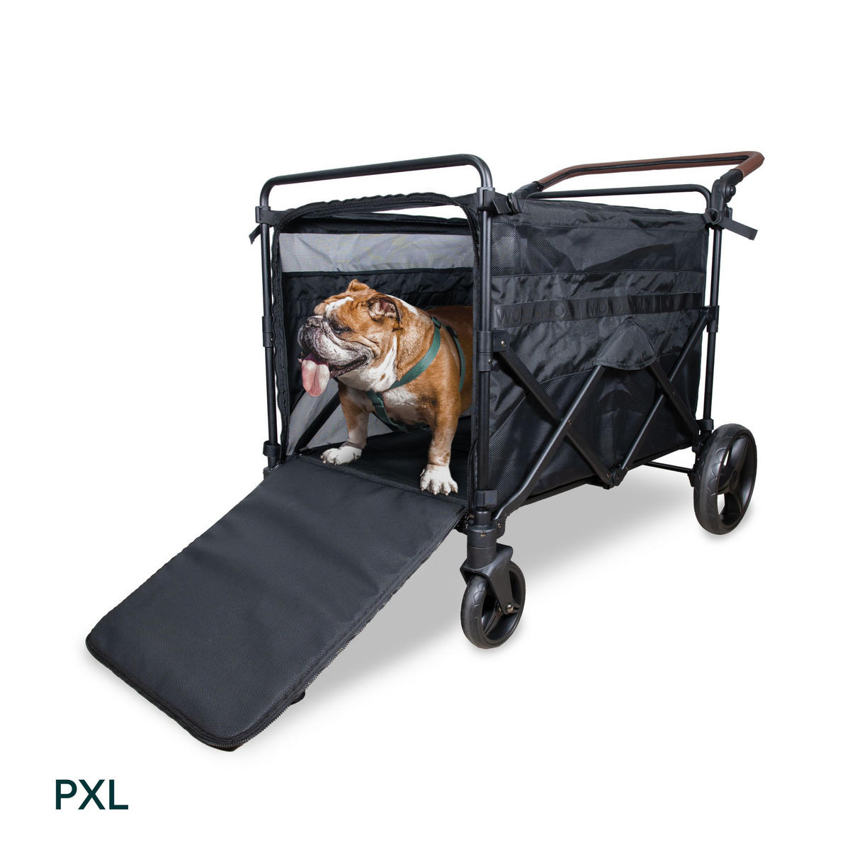 HUNDEBOLLERWAGEN  PXL Pet Heavy Duty Wagon   - Schwarz, Basics, Textil/Metall (117/72,50/107,50cm) - WONDERFOLD