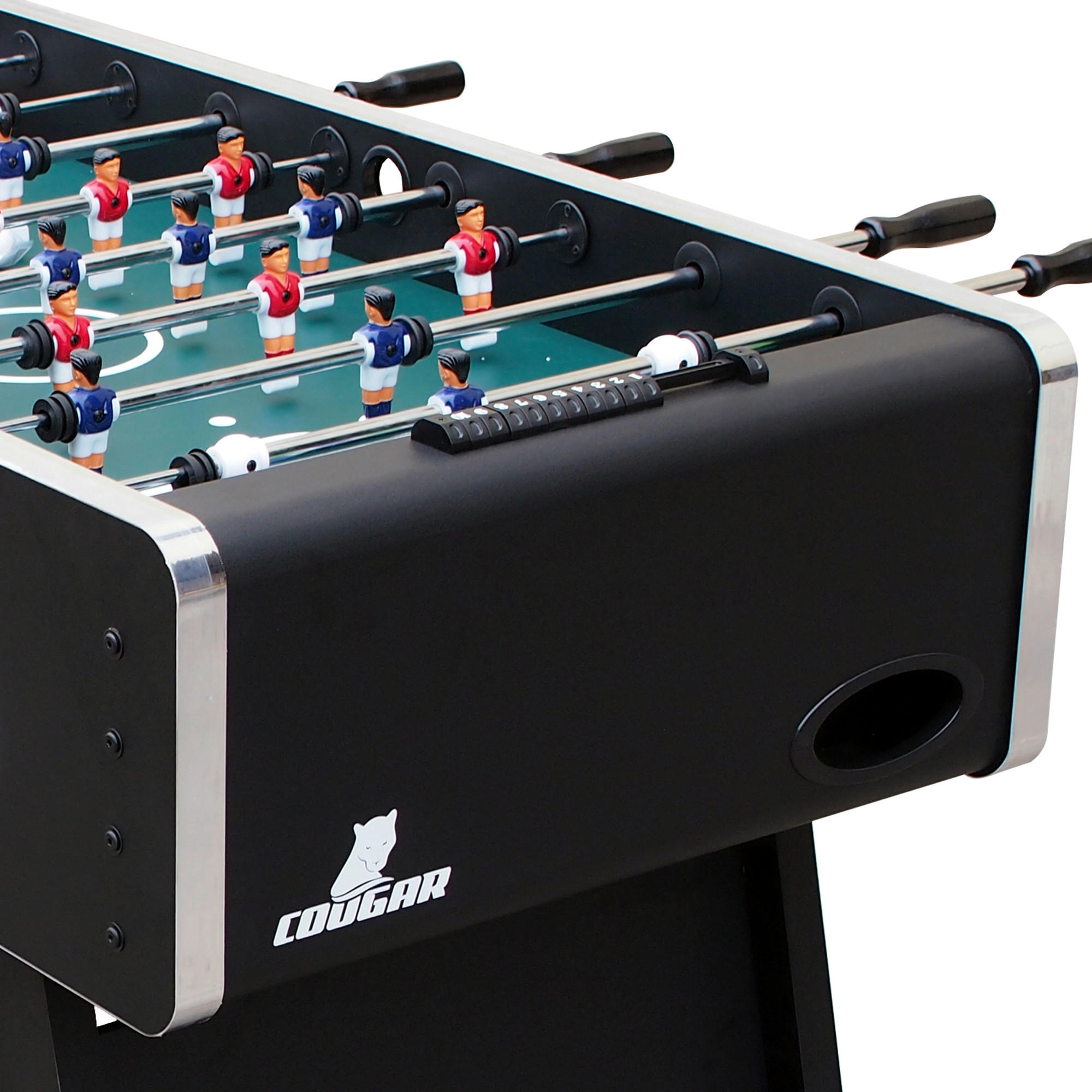 Tischfußball Arena TS - Schwarz, KONVENTIONELL, Holz (75/88/141cm) - Ambia Garden