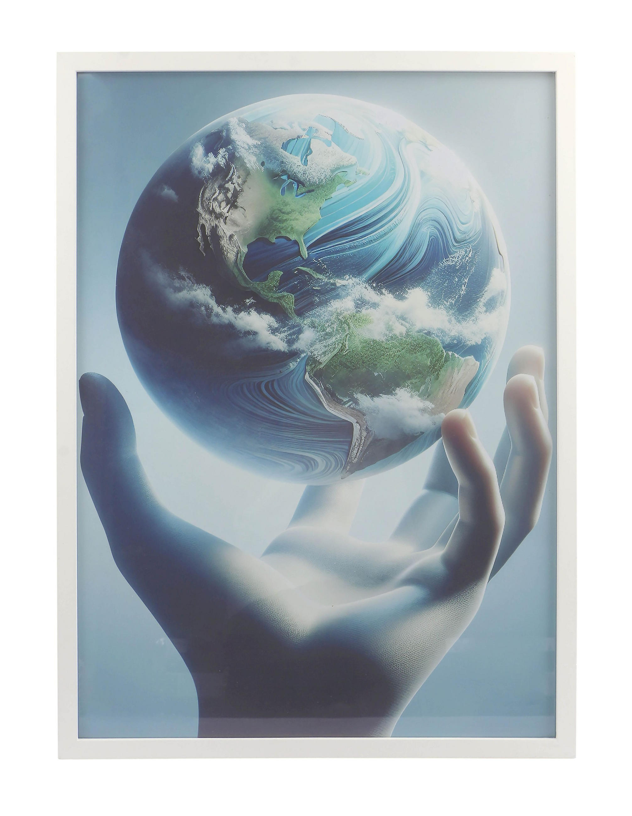 Bilderrahmen Caralina Holz- Dekor Weiß, Bxh: 53,3x73,3 Cm