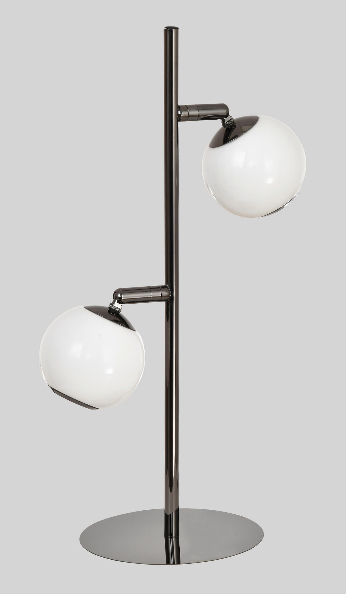LED-TISCHLEUCHTE Luberon 32,5/49,5/19 cm  - Schwarzchrom, Design, Glas/Kunststoff (32,5/49,5/19cm)