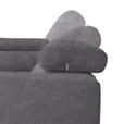 ECKSOFA in Mikrofaser Grau  - Schwarz/Grau, Design, Textil/Metall (207/301cm) - Xora