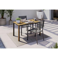 GARTENTISCH  - Teakfarben, MODERN, Holz/Metall (120/70/68cm) - Ambia Garden