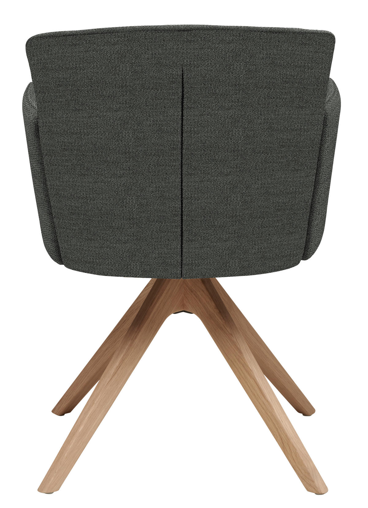 ARMLEHNSTUHL Struktur  - Wildeiche/Hellgrau, Design, Holz/Textil (58/83/62cm) - Venjakob