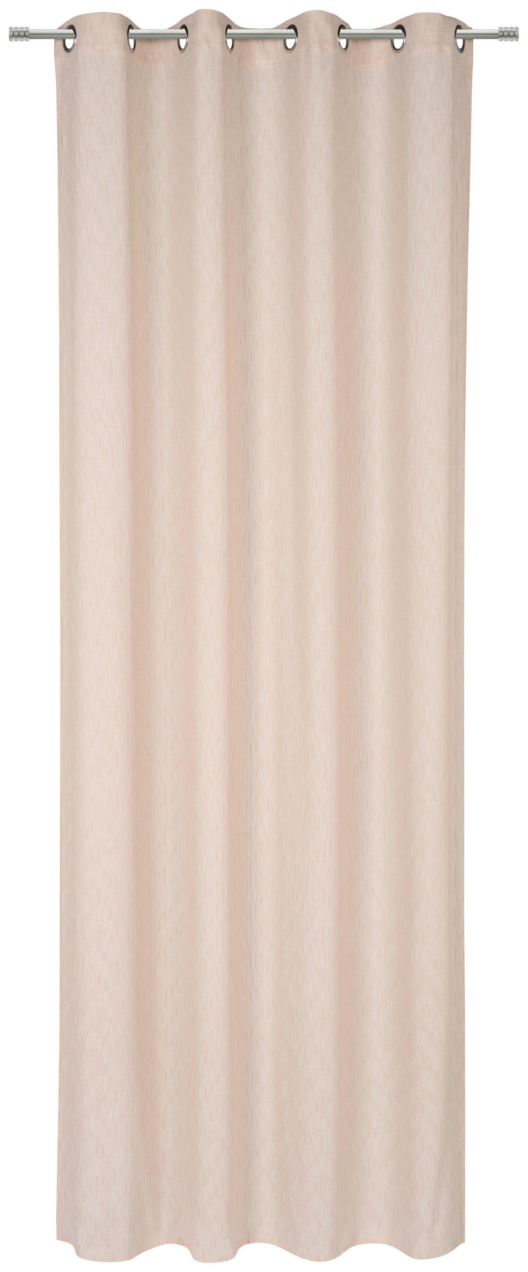 ZAVESA Z OBROČKI  pol prosojno   140/280 cm  - bež, Trendi, tekstil (140/280cm) - Esposa