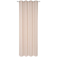 ZAVESA Z OBROČKI  pol prosojno   140/280 cm  - bež, Trendi, tekstil (140/280cm) - Esposa