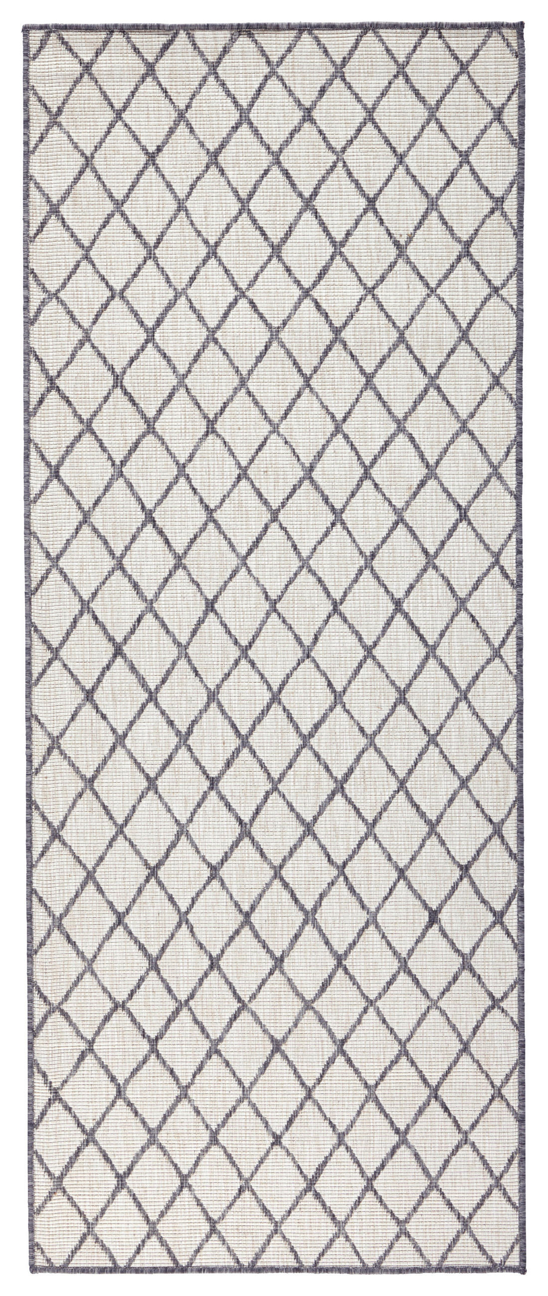 LÄUFER 80/350 cm Twin  - Creme/Grau, Design, Kunststoff (80/350cm)