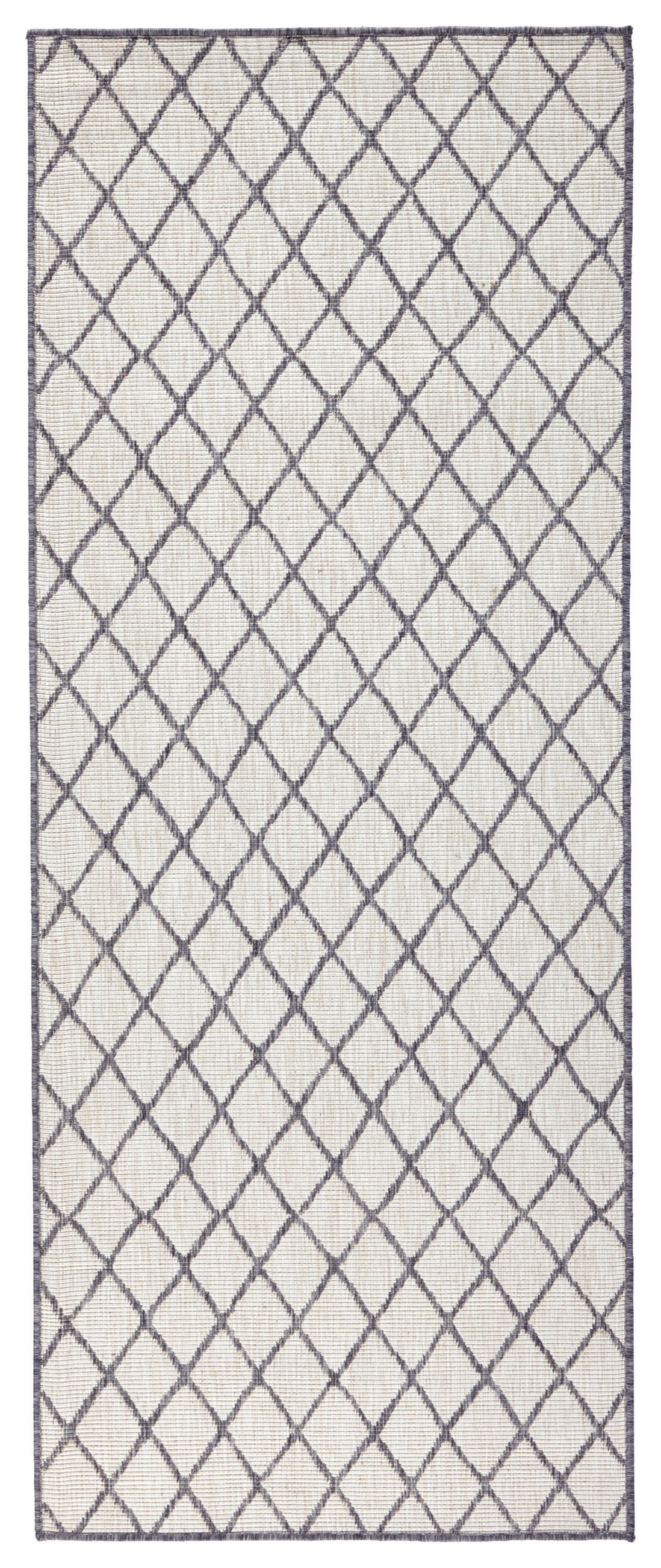 LÄUFER 80/250 cm Twin  - Creme/Grau, Design, Kunststoff (80/250cm)
