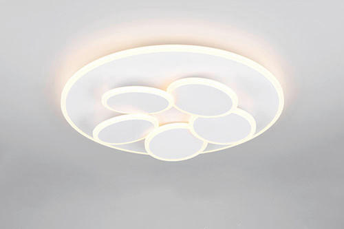 STROPNÍ LED SVÍTIDLO, 49/7,5 cm  - bílá, Design, kov (49/7,5cm) - Trio Leuchten