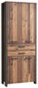 AKTENSCHRANK Braun, Dunkelgrau  - Dunkelgrau/Braun, KONVENTIONELL, Holzwerkstoff/Kunststoff (86/221/42cm) - MID.YOU