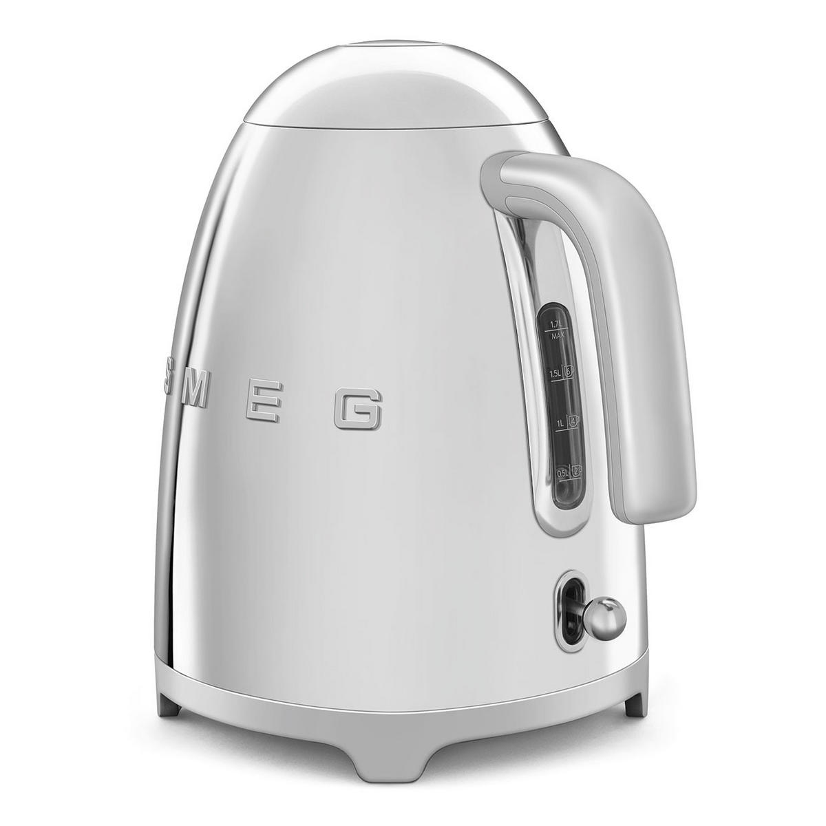 WASSERKOCHER 1,7 l  - Chromfarben, Design, Metall (22,6/24,8/17,1cm) - SMEG