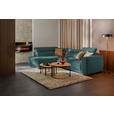 ECKSOFA  in Chenille Blau  205/284 cm  - Blau/Schwarz, Design, Kunststoff/Textil (205/284cm) - Xora