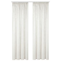 FERTIGVORHANG  halbtransparent   140/160 cm 2 Stück  - Weiß, Basics, Textil (140/160cm)